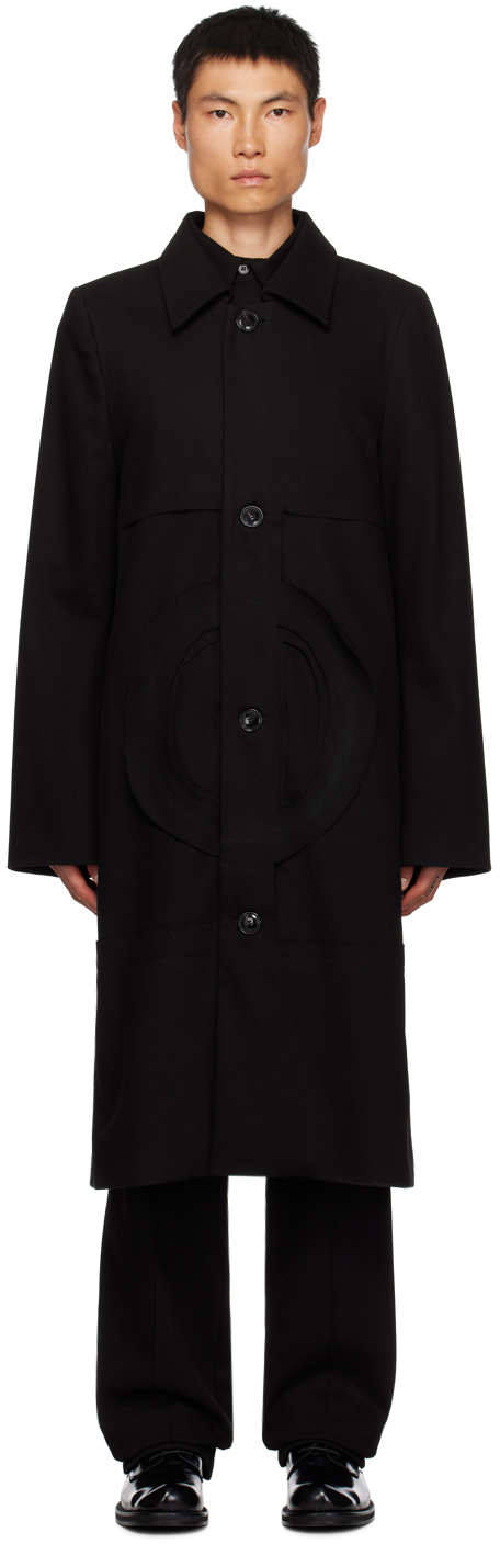 Edward Cuming Black Paneled Coat