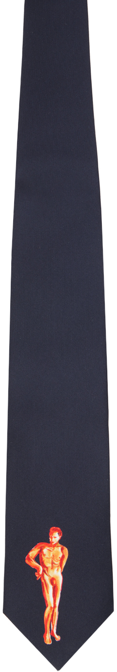 Navy Graphic Tie