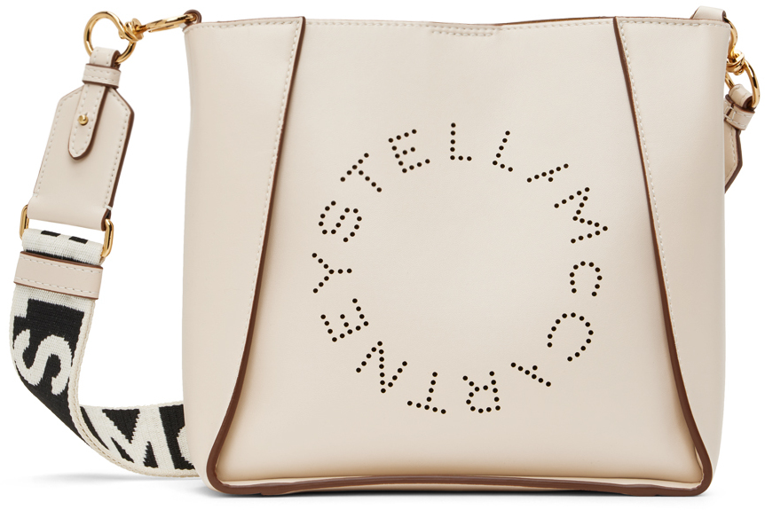 Stella McCartney White Logo Shoulder Bag