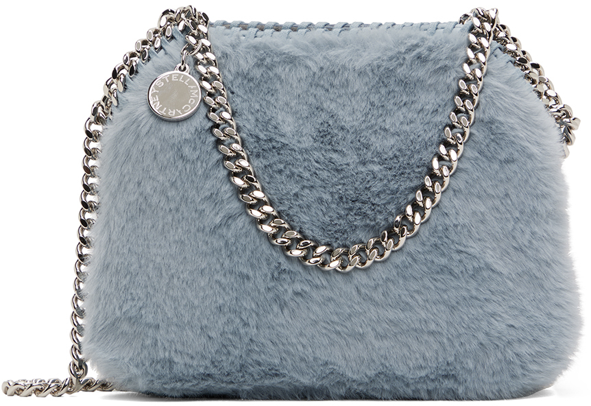 Blue Mini Falabella Shoulder Bag