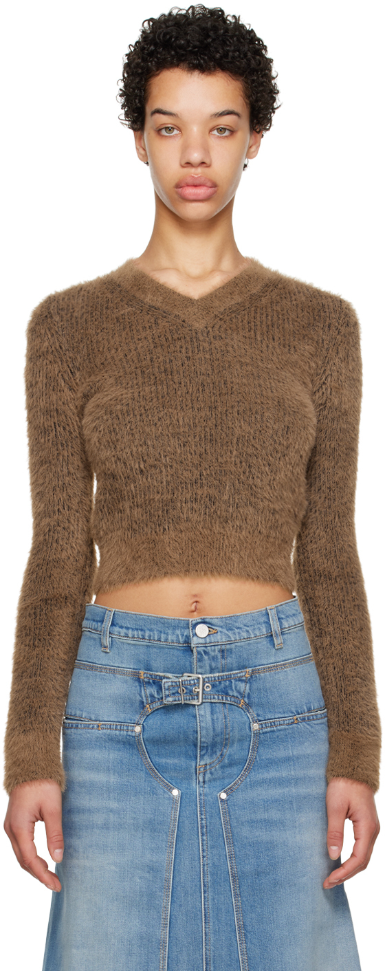 Stella McCartney Brown Fluffy Sweater
