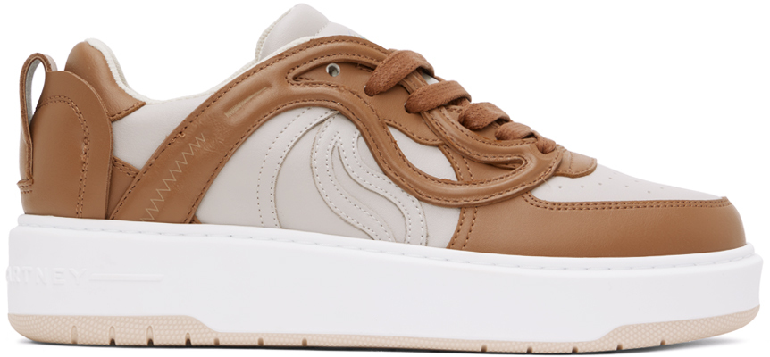Brown & Taupe S-Wave 1 Sneakers