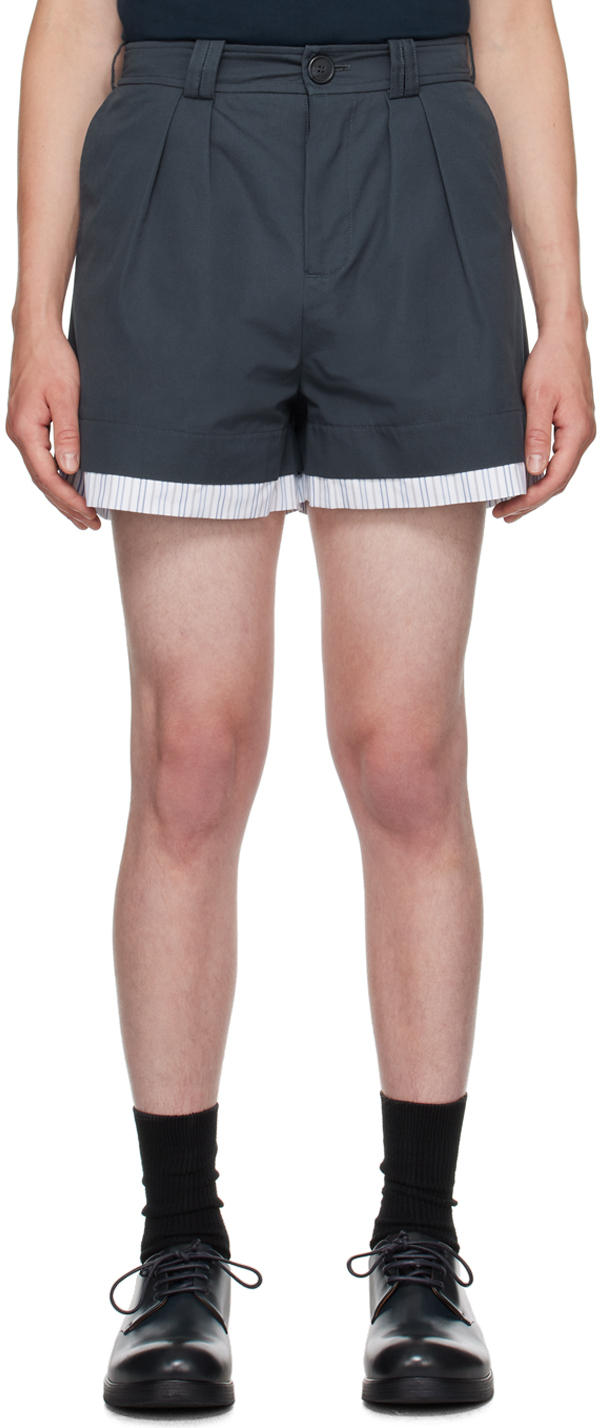 S.S.Daley Blue Layered Shorts