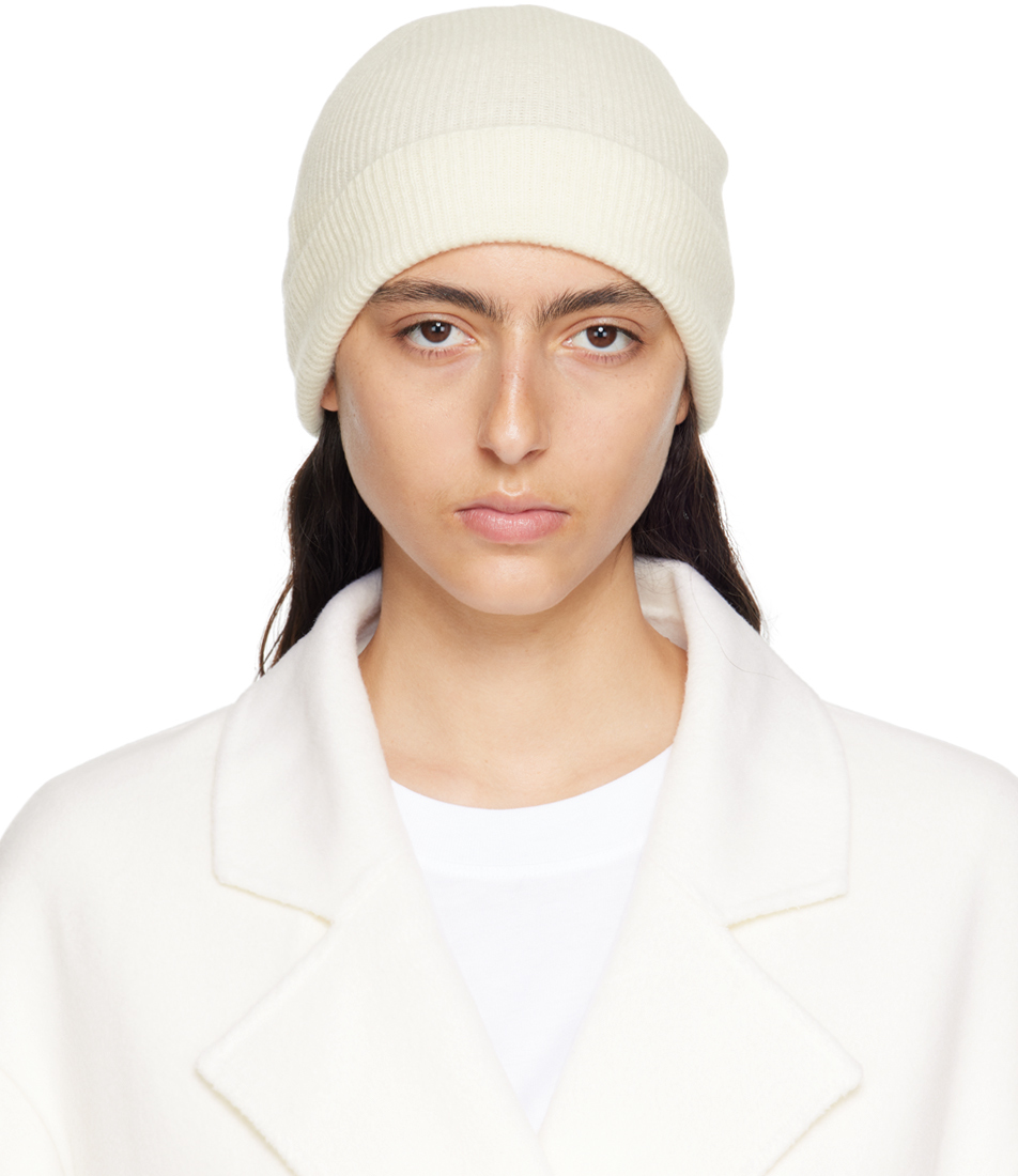 Bonnet Gata blanc Loulou Studio en solde