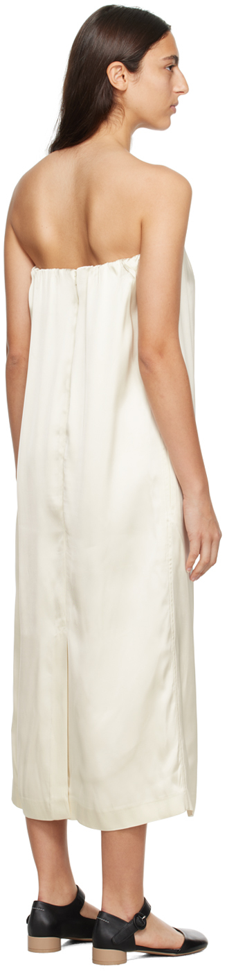 Loulou Studio Off-white Siple Midi Dress In Ivory
