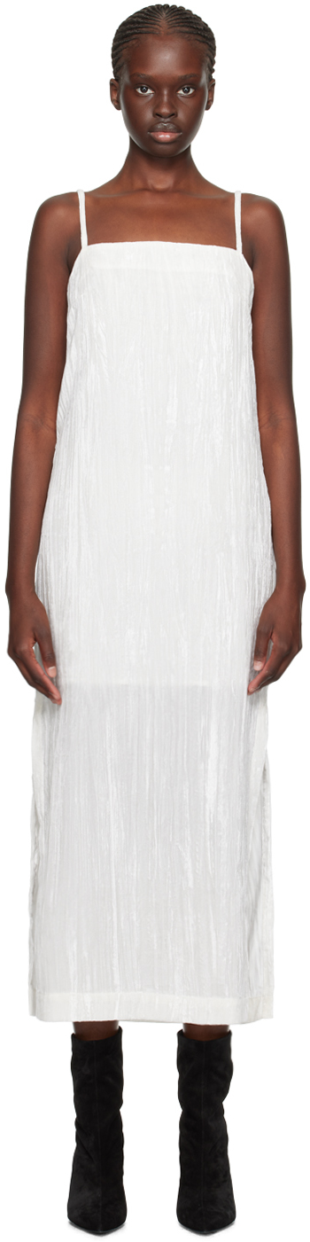 Shop Loulou Studio White Etinas Maxi Dress In Ivory
