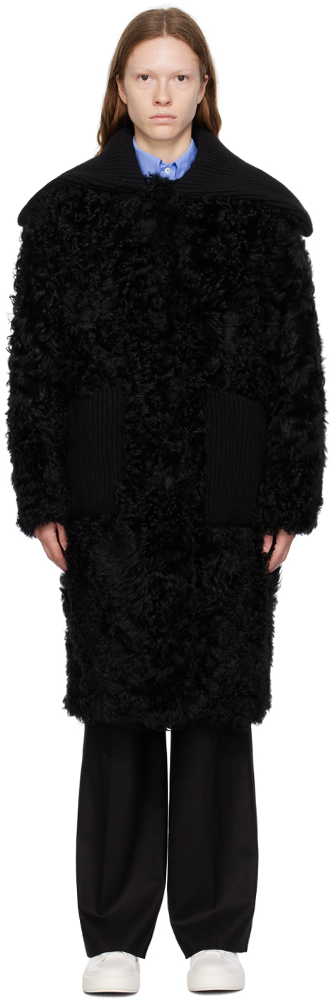 Black Orso Shearling Coat
