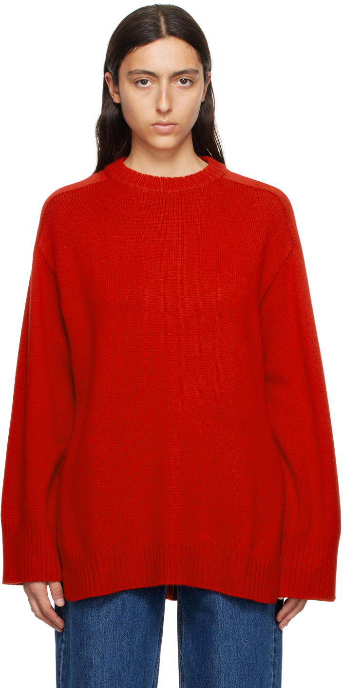 Loulou Studio: Red Safi Sweater | SSENSE