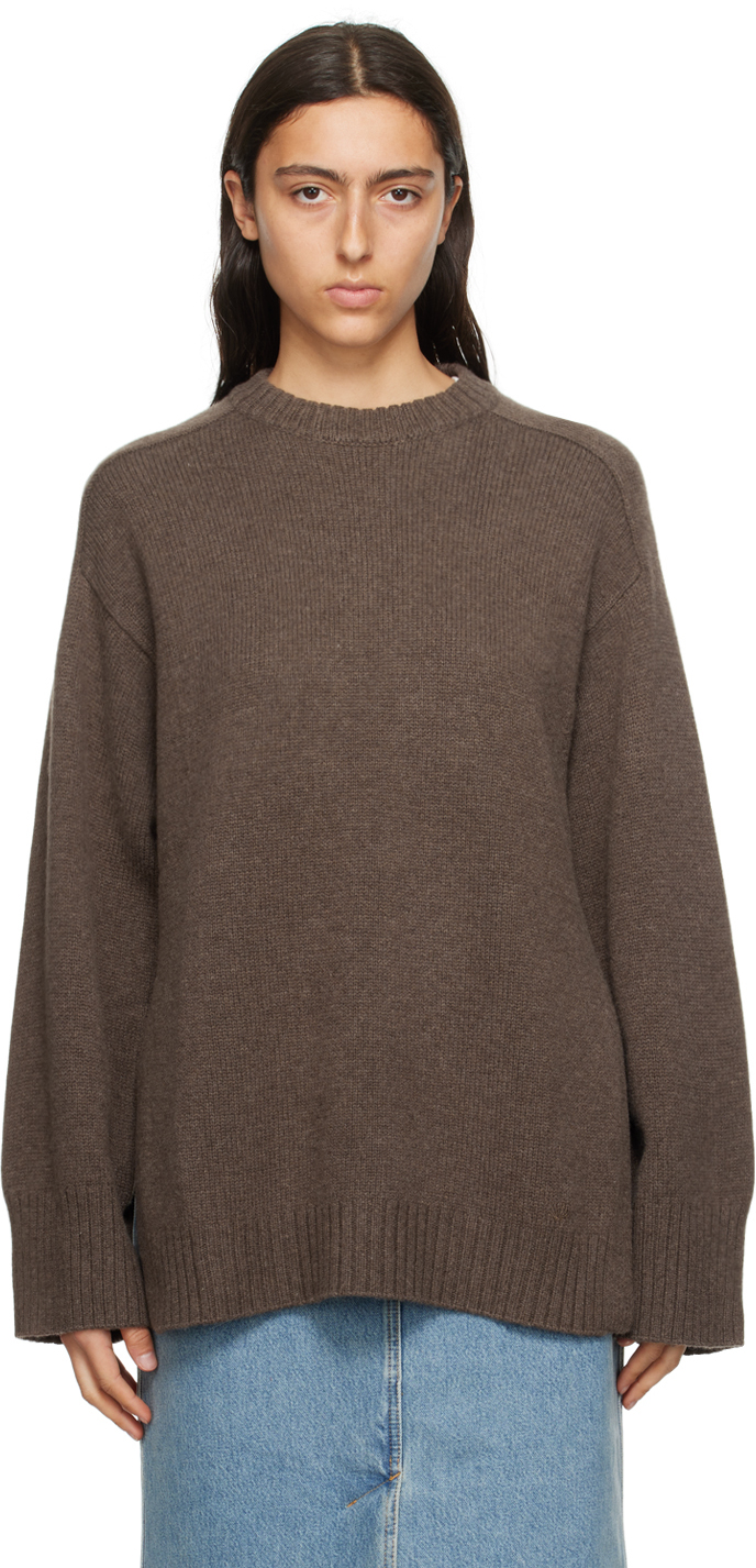 Loulou Studio: Brown Safi Sweater | SSENSE UK