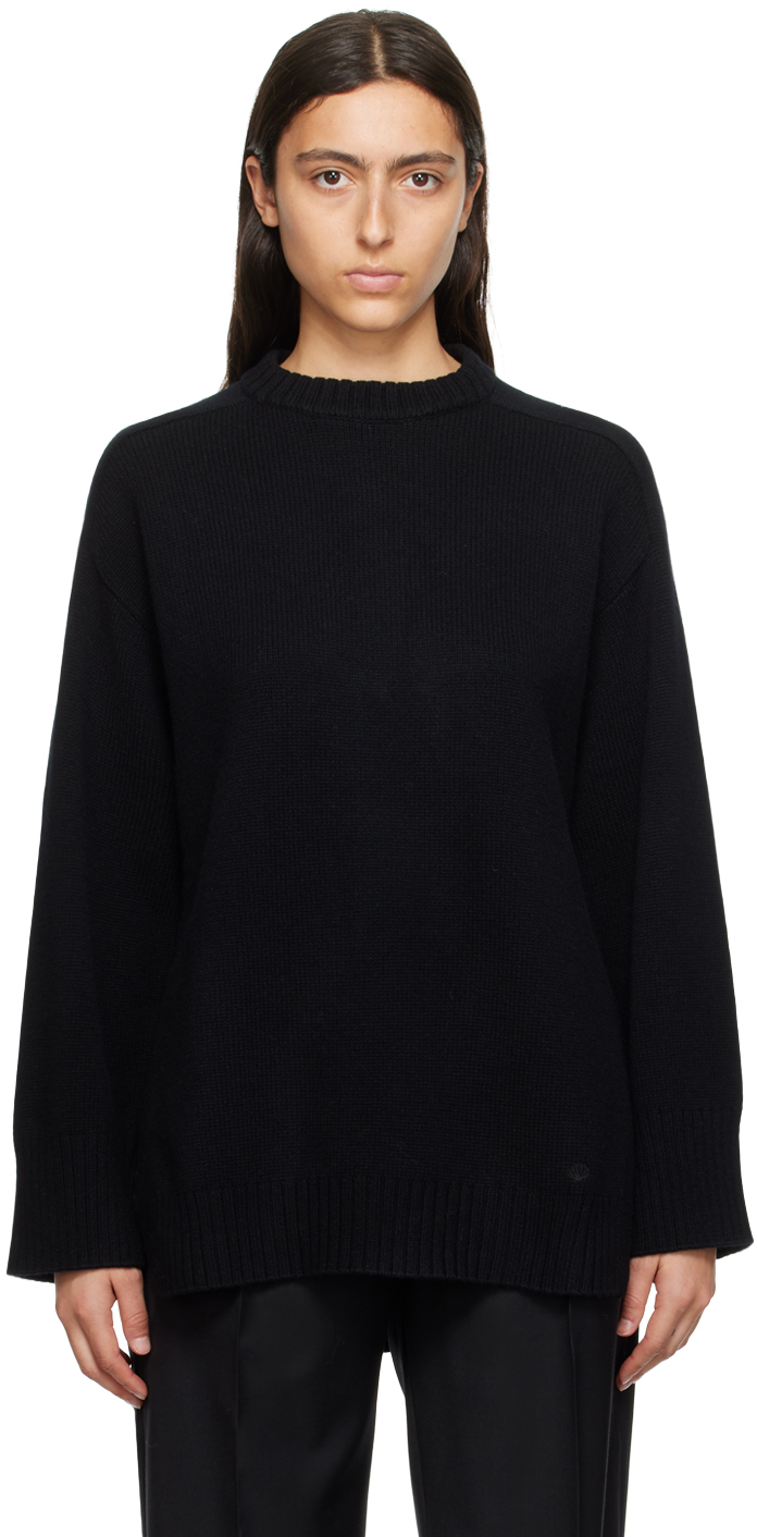 Loulou Studio: Black Safi Sweater | SSENSE UK