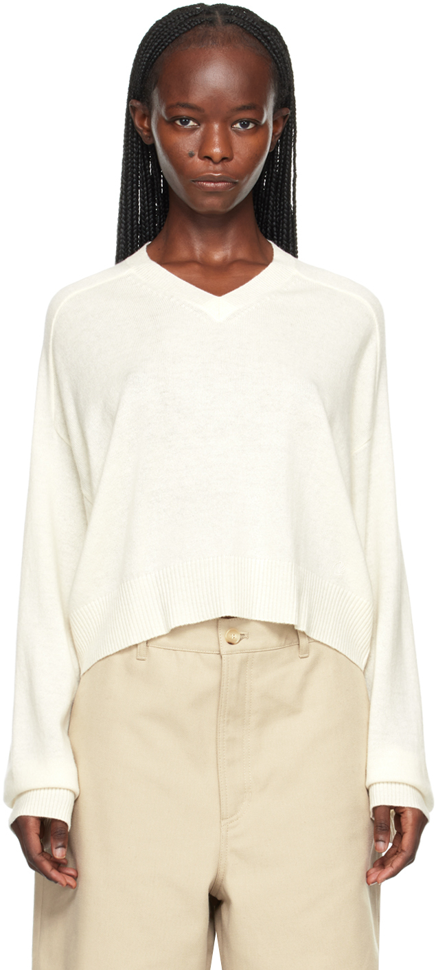 Shop Loulou Studio Off-white Emsalo Sweater In Ivory