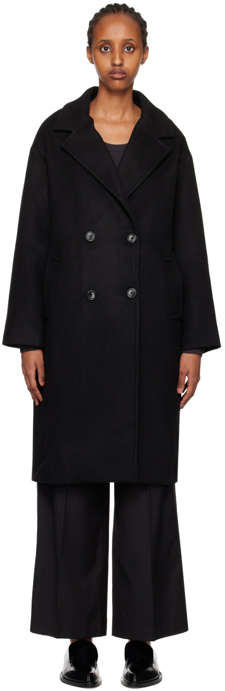 Third Form Black Double-breasted Coat