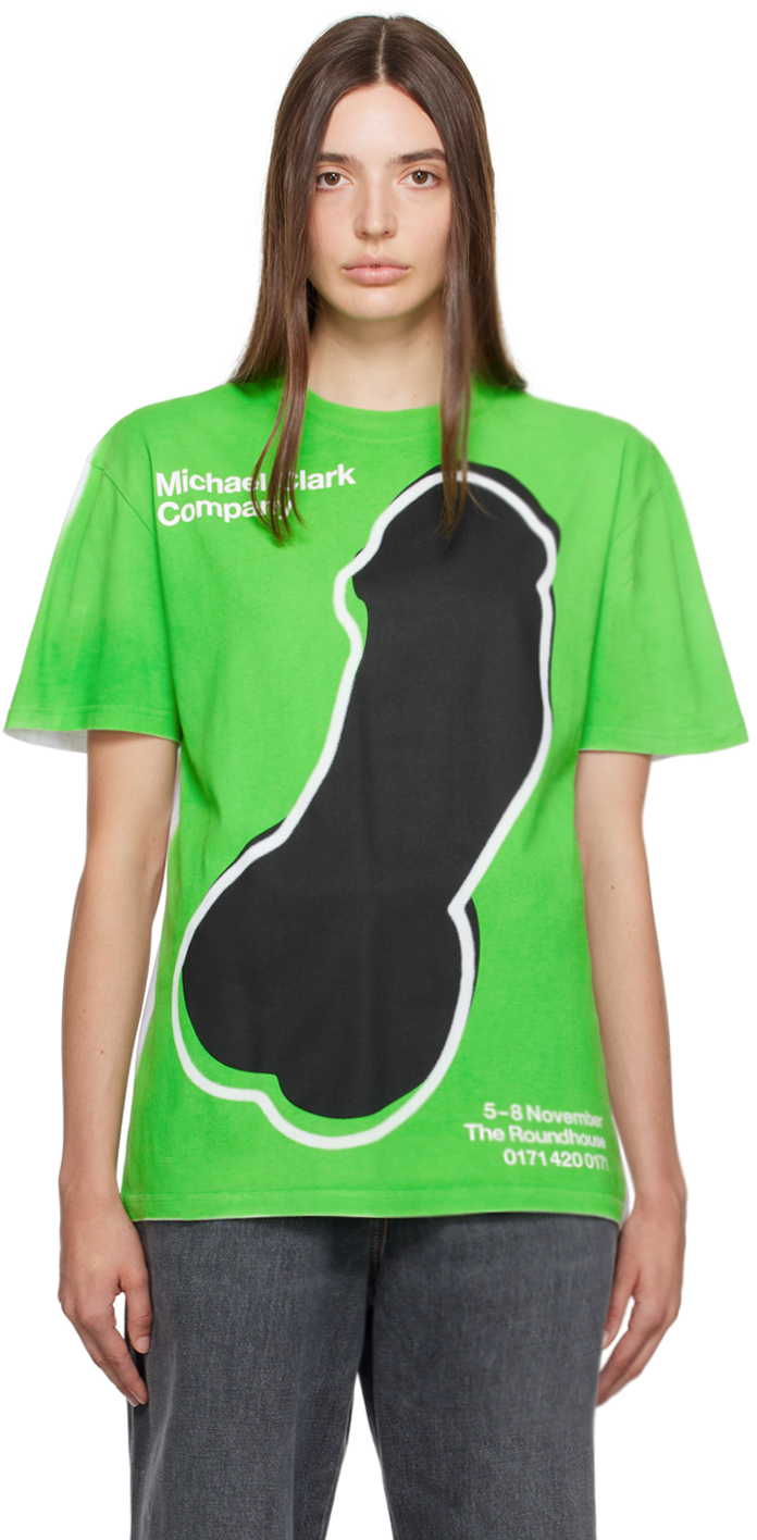 White & Green Michael Clark Edition T-Shirt