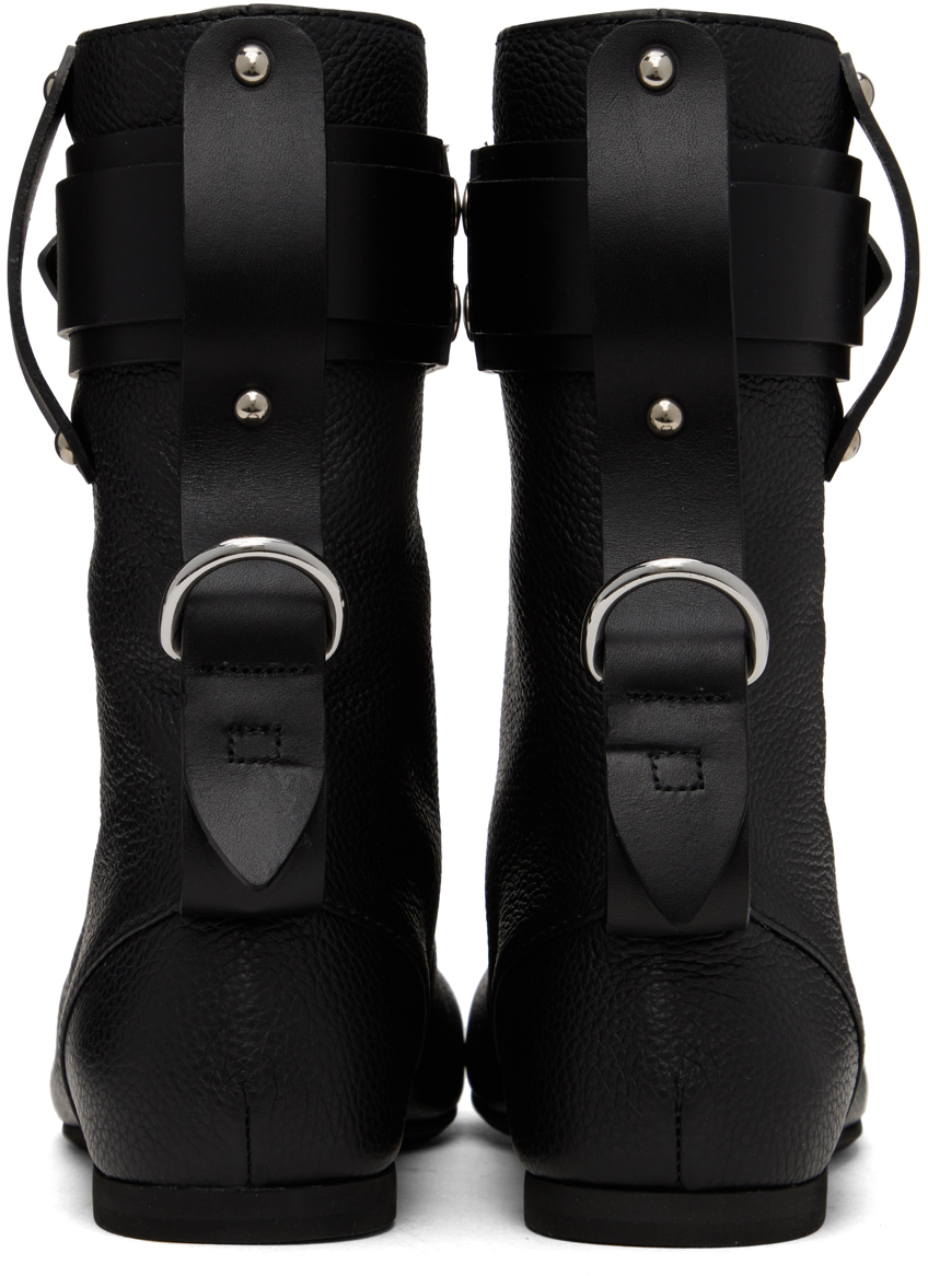JW Anderson padlock ankle boots - Black