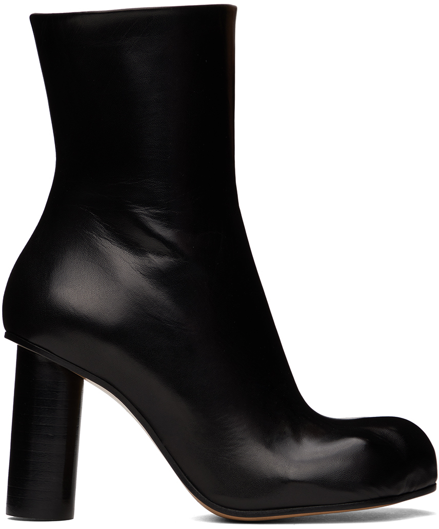 Black Paw Ankle Boots