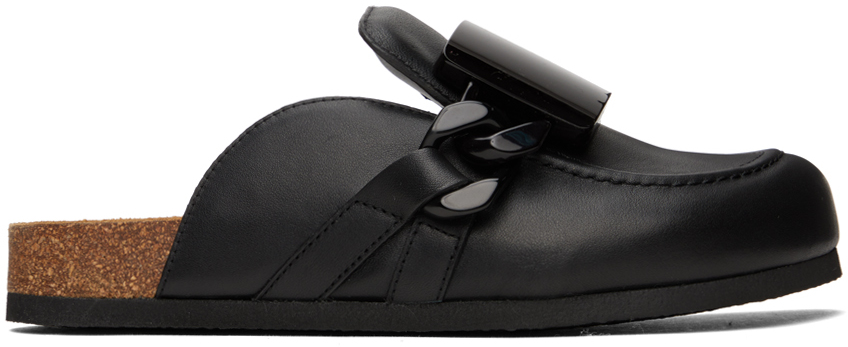 Black Gourmet Chain Loafers