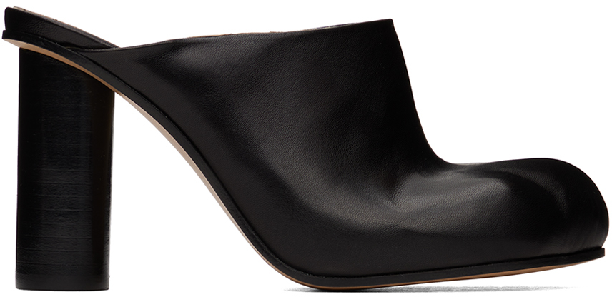 Jw Anderson Black Paw Leather Mules In 18820-001-black