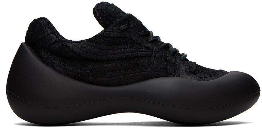 Shop Jw Anderson Black Bumper Hike Sneakers In 001 Black