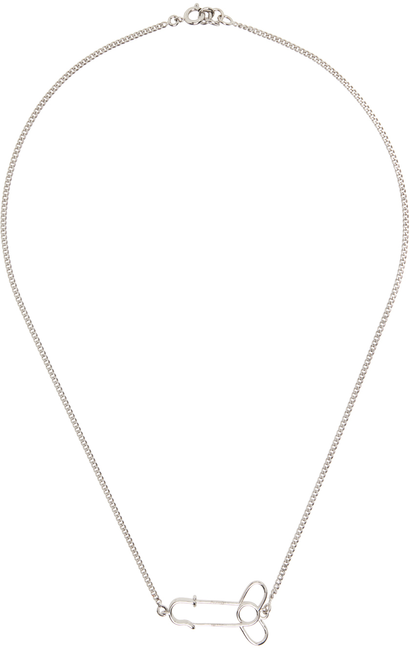 J.W. Anderson – PENIS PIN PENDANT NECKLACE Silver