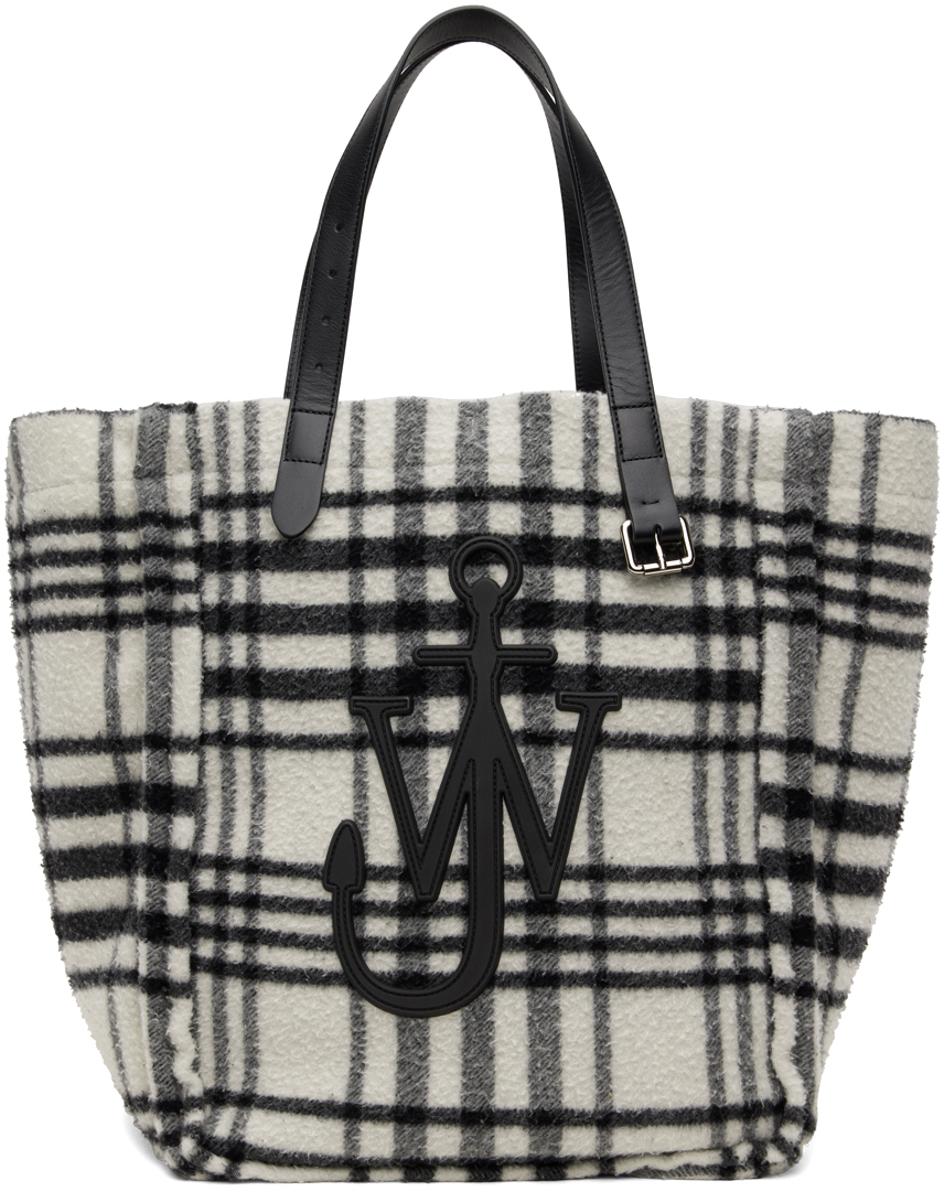 Black & White Check Tote