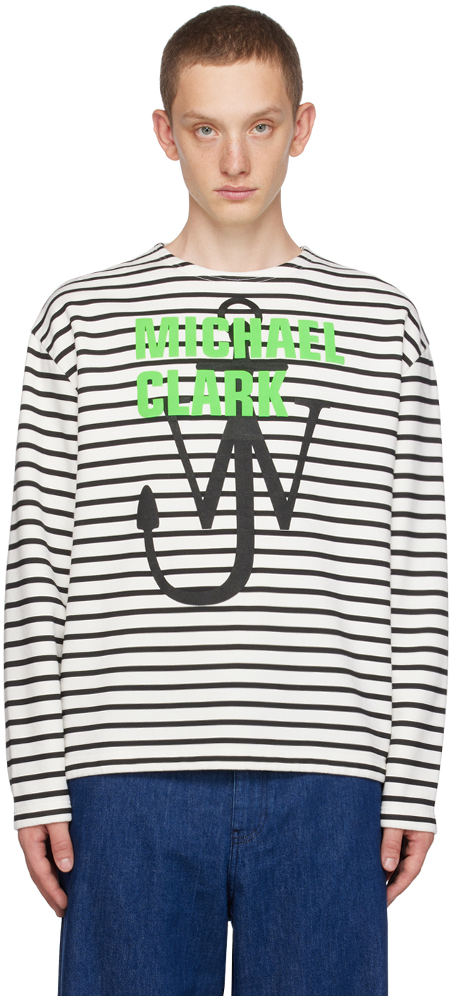 Jw Anderson Michael Clark Printed Sweatshirt In 903 White/black