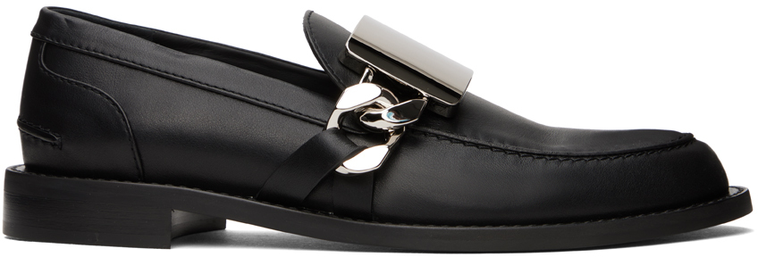 JW Anderson レザーローファー | ブラック | FARFETCH JP