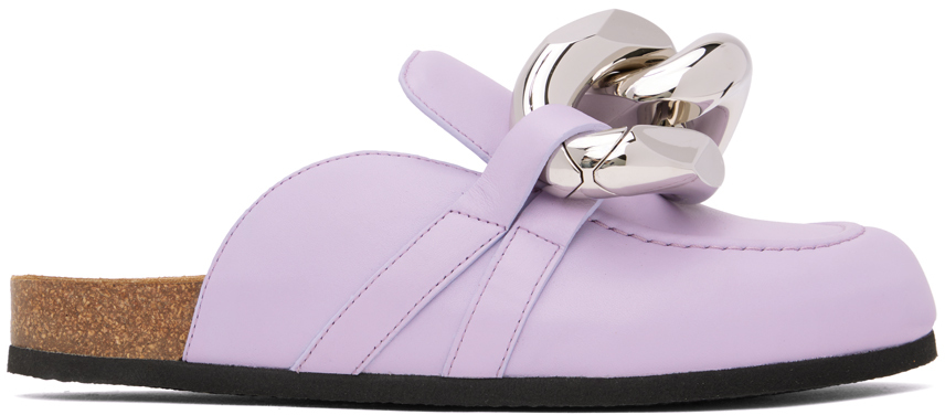 Purple Chain Loafers