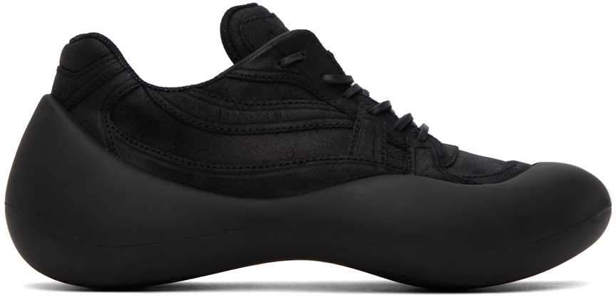 Jw Anderson Black Bumper Hike Sneakers In 18090-001-black