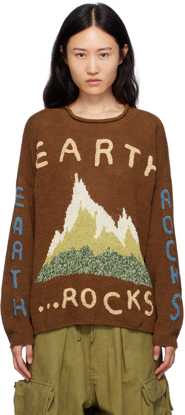Story mfg. Brown Twinsun Sweater
