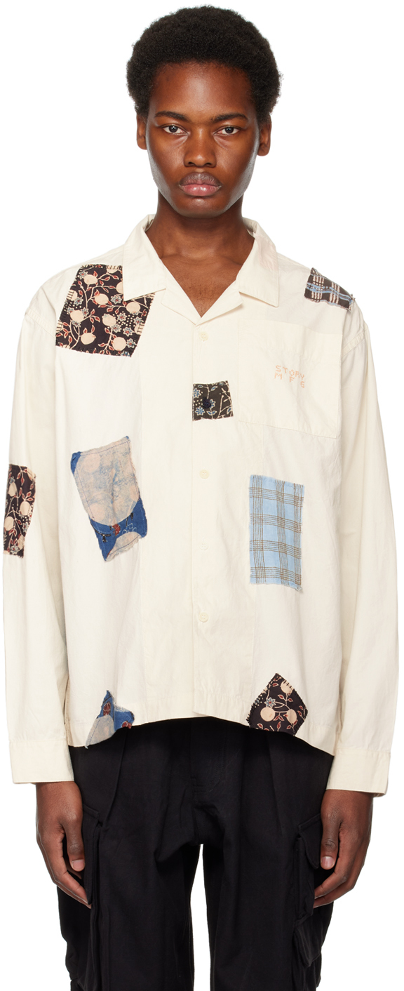 Beige Greetings Shirt by Story mfg. on Sale