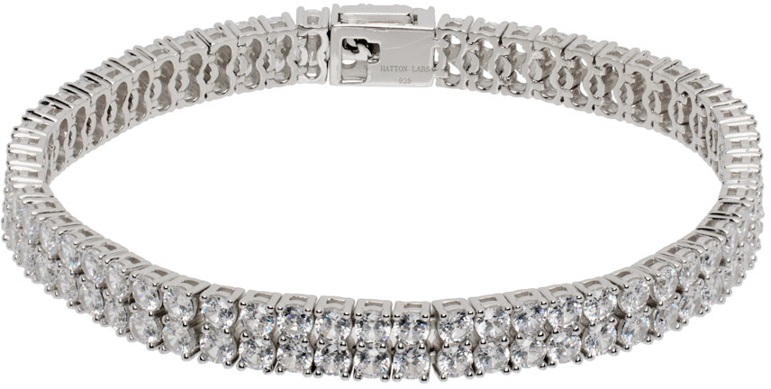 Silver Double Tennis Bracelet