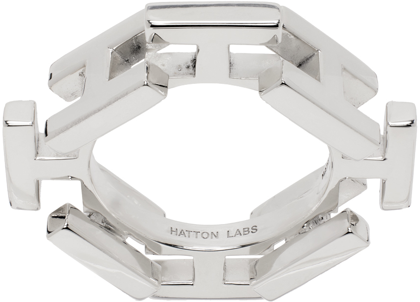 Hatton Labs リング/指輪 シルバー/ホワイト 定価6万 アクセサリー