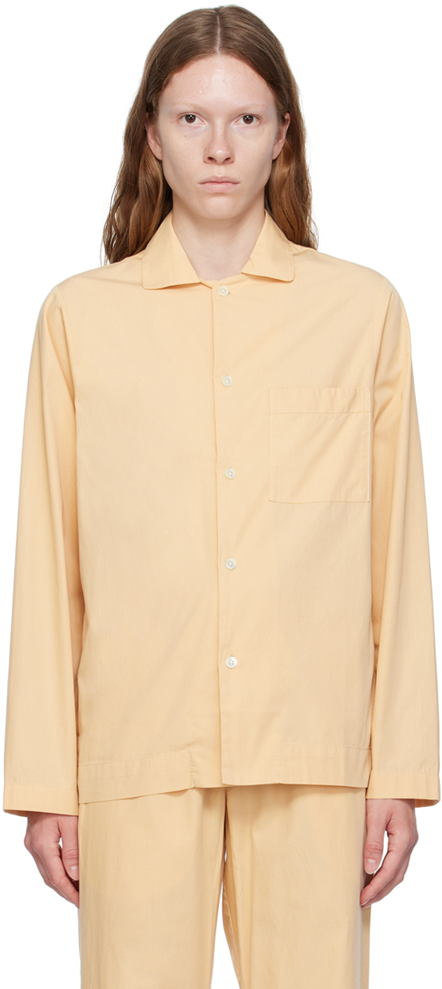 Beige Button Pyjama Shirt
