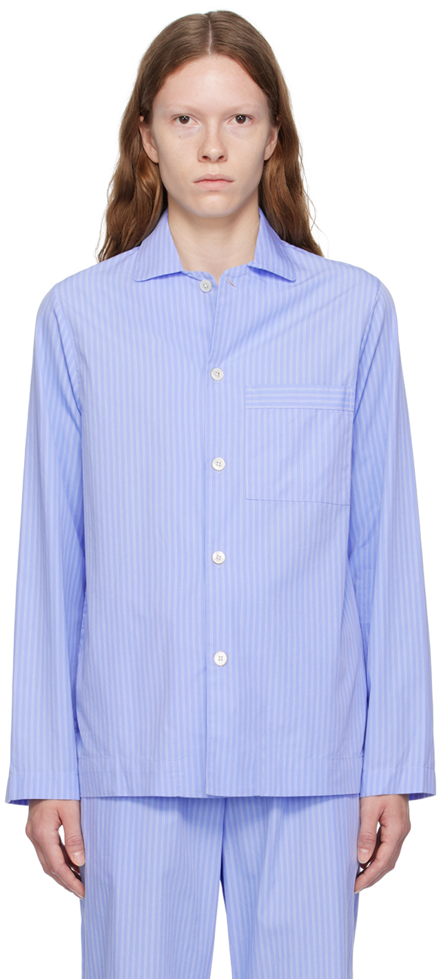 Blue Striped Pyjama Shirt