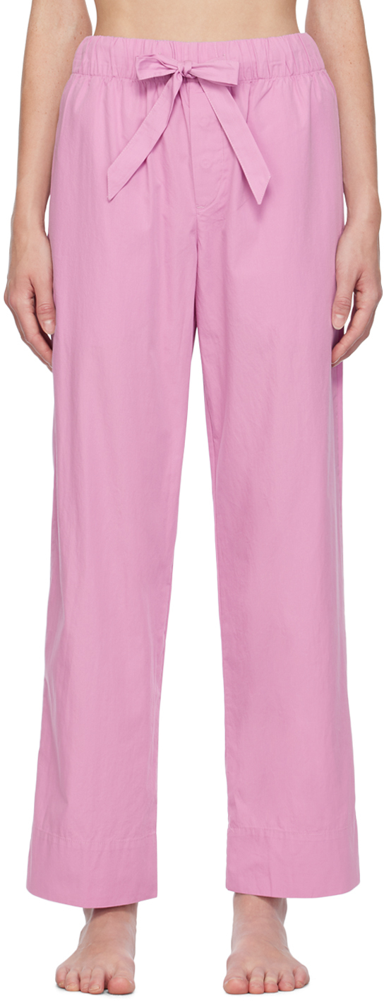 Tekla Pink Drawstring Pyjama Pants SSENSE