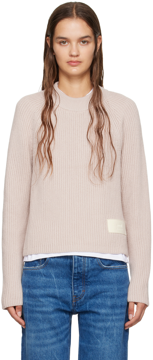 Pink Patch Sweater