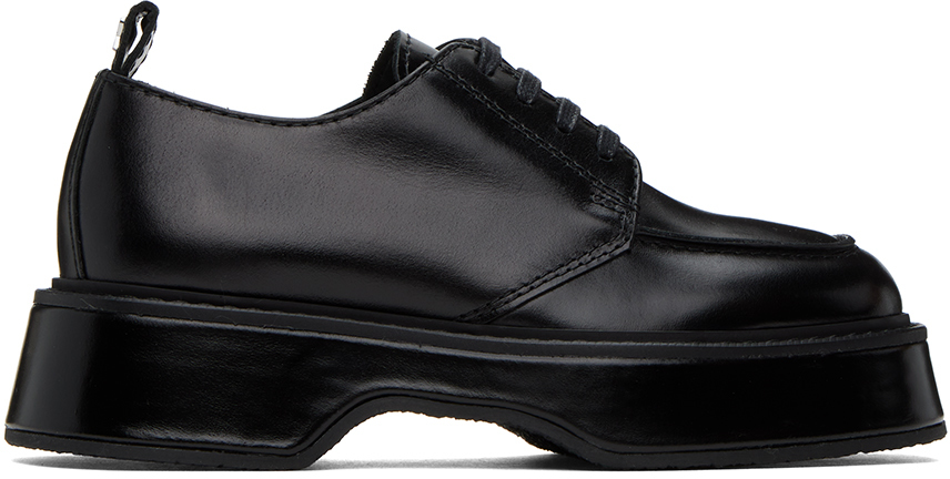 The Row Ranger Glossed-leather Brogues In Black