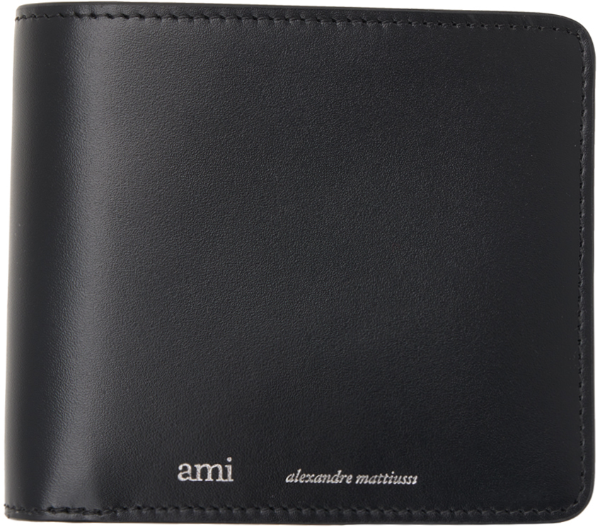 AMI Alexandre Mattiussi Black Logo Wallet