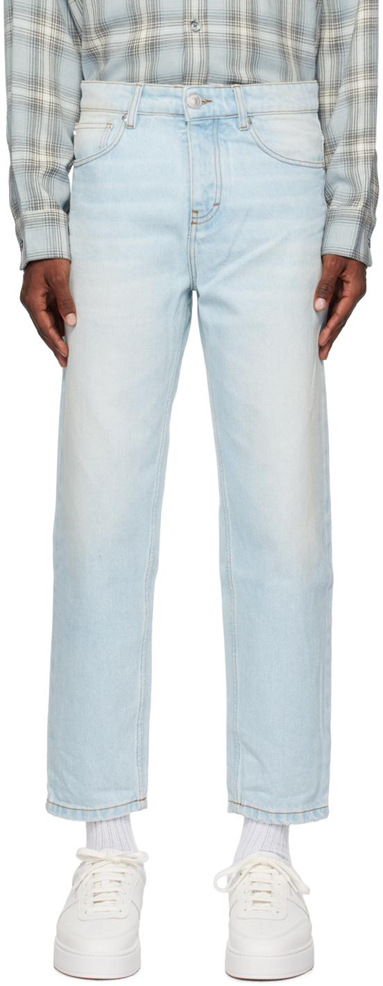 Blue Tapered Jeans