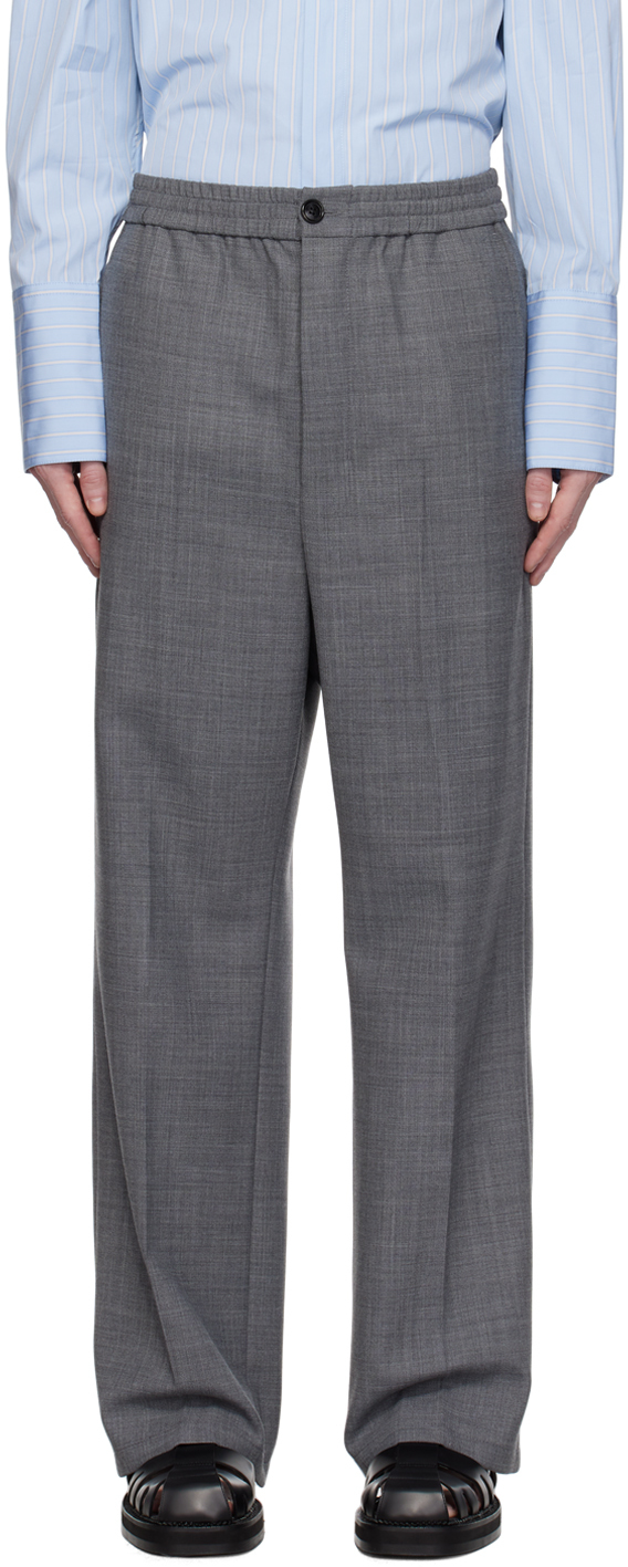 Gray Elasticized Trousers