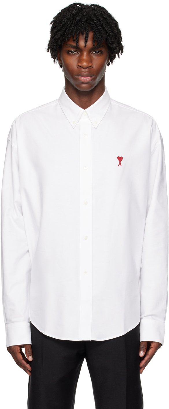 AMI Alexandre Mattiussi White Boxy Fit Shirt