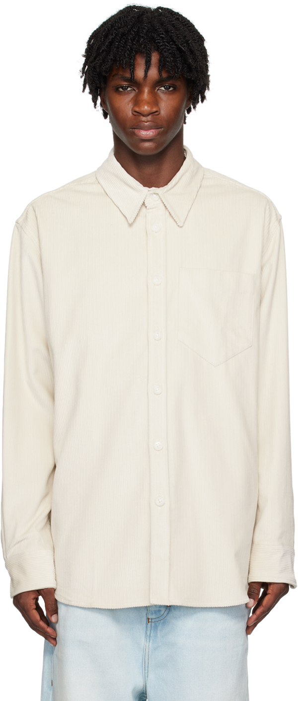 Ami Paris Unisex Overshirt Con White main image 1
