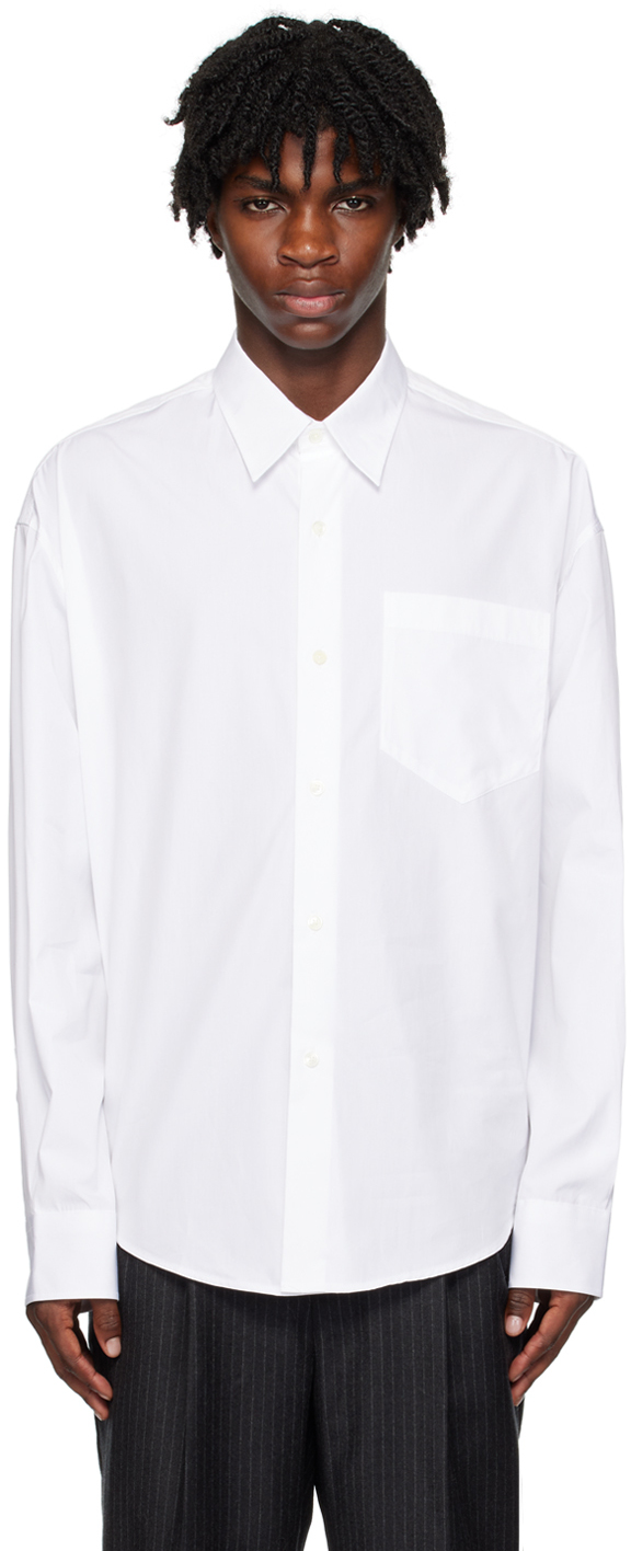 White Boxy Fit Shirt