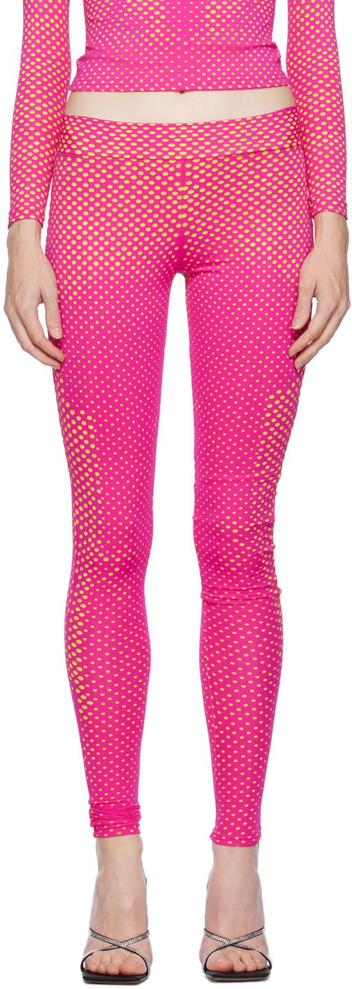 Sinead Gorey Pink Laser-cut Leggings
