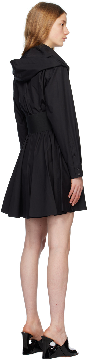 Alaïa Black Belted Miniskirt In 999 - Noir
