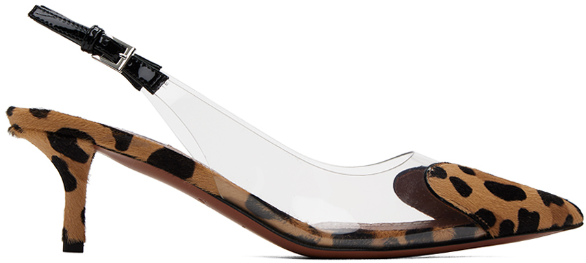 Brown slingbacks outlet