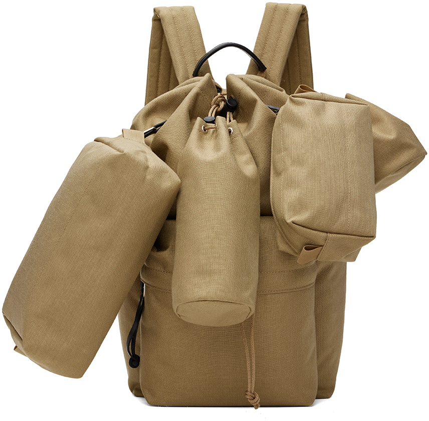 Beige AETA Edition Small Backpack Set by AURALEE on Sale