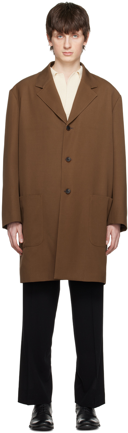 Brown Three-Button Coat