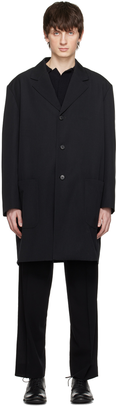 AURALEE: Black Max Coat | SSENSE