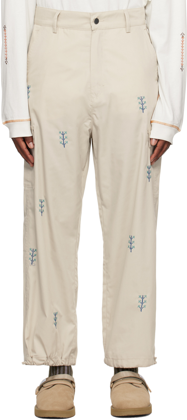 Adish Off-white Shajar Cargo Pants In Off White